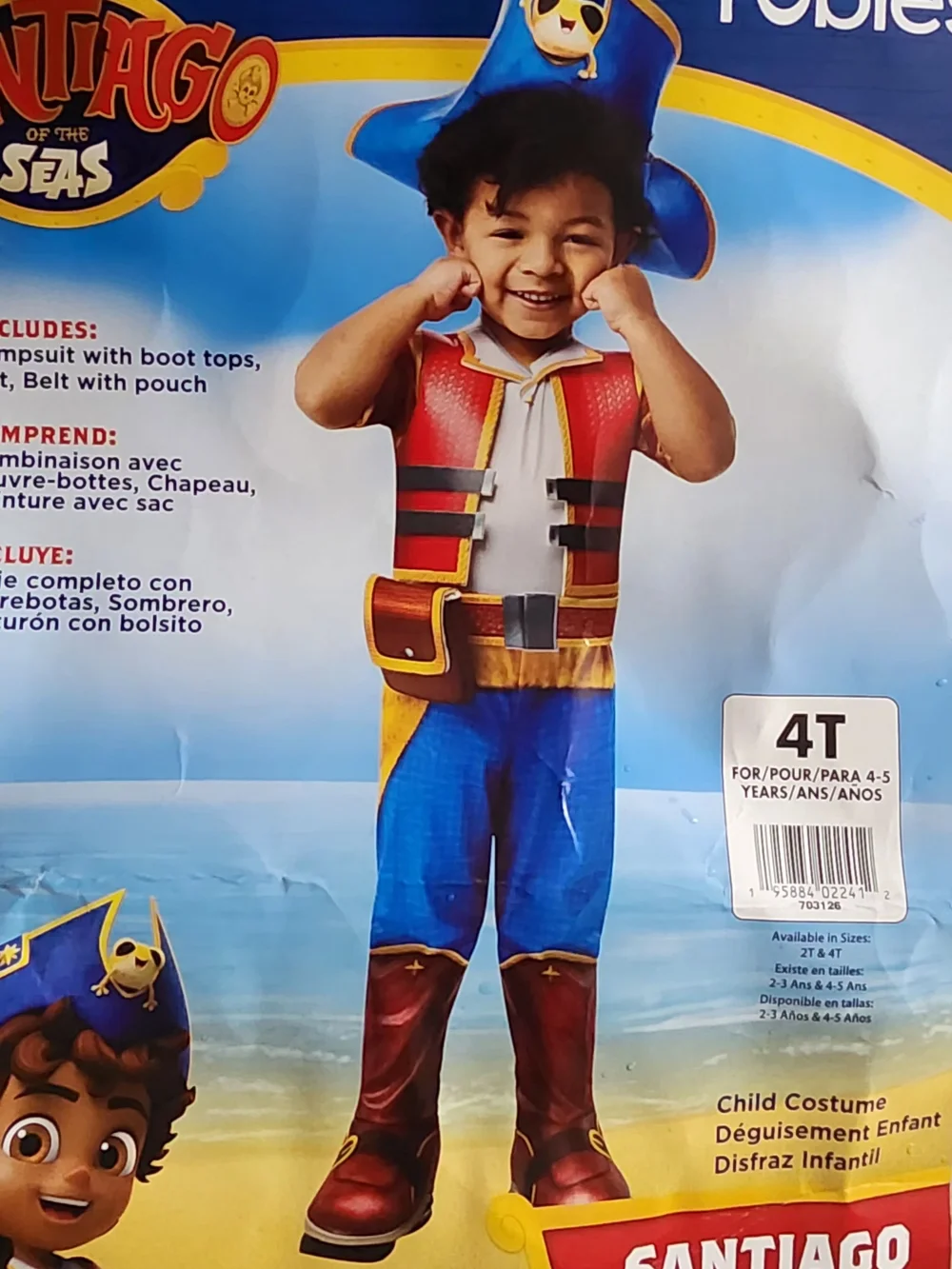 Nickelodeon Red & Blue Pirate Captain Costume
